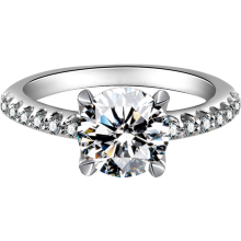 Hot Sale Classic Gic Certification Rings Jewelry Women Gold Natural Diamond Jewelry